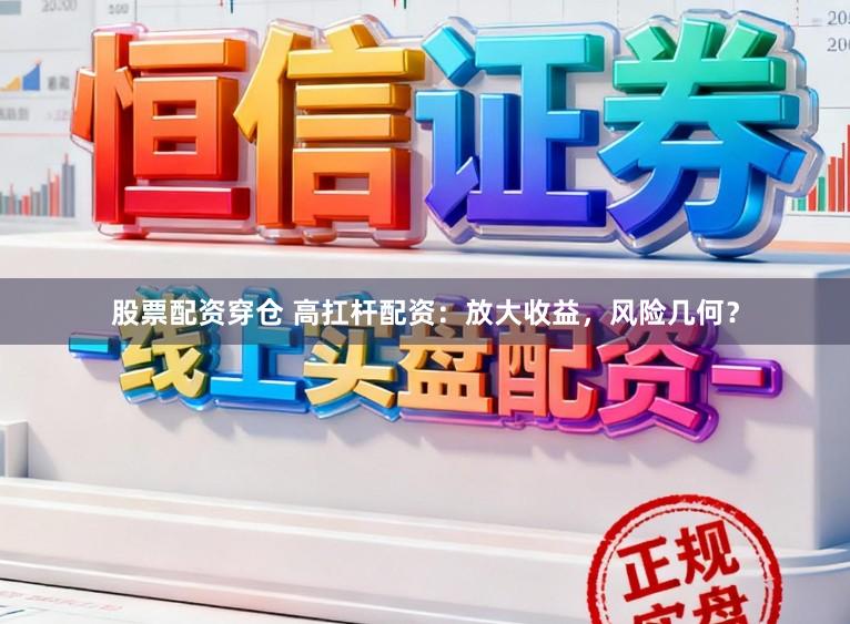 股票配资穿仓 高扛杆配资:放大收益,风险几何?